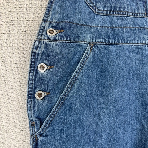 Vintage Y2K Levis Silver Tab Fits Men’s Size XL Blue Denim Baggy Overalls Faded - Picture 6 of 14